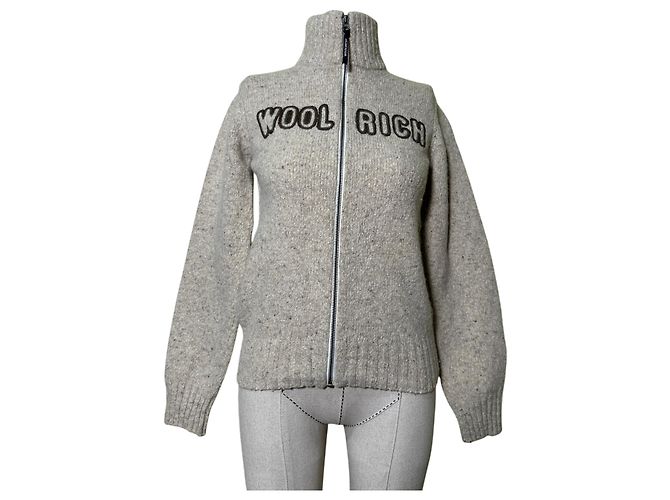 Woolrich Cardigan aus Schafwolle und Polyamid Mehrfarben