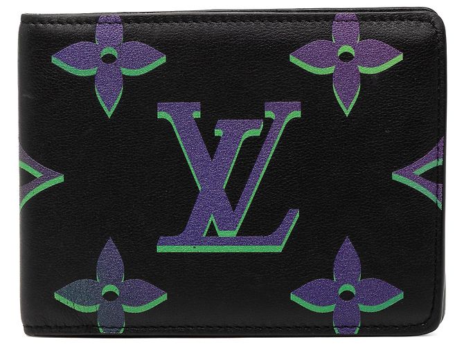 Louis Vuitton Schwarze Monogramm Spotlight Mehrfachgeldbörse
