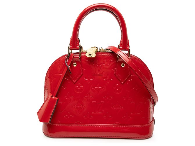 Louis Vuitton Alma BB in Vernis Monogram Rosso