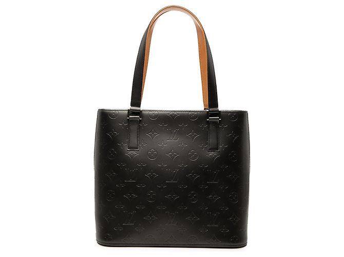 Bolsa Stockton Monograma Mat Cinza Louis Vuitton Marrom Cinza antracite