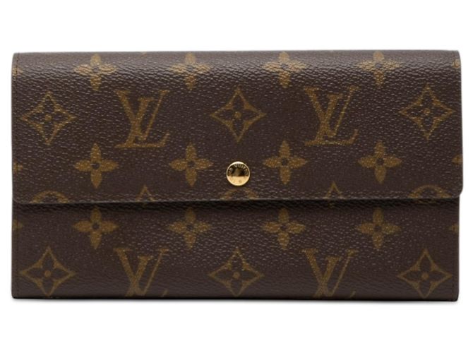 Louis Vuitton Brown Monogram Sarah Long Wallet