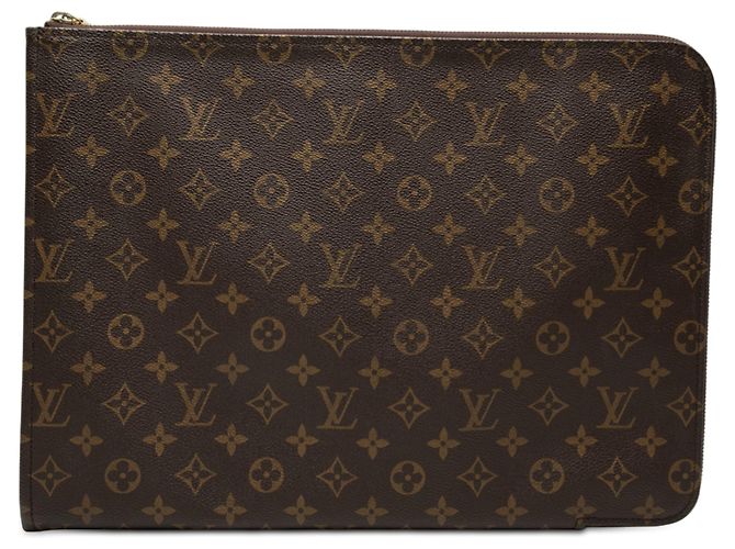 Portfolio Poche Documents Monogramma Marrone Louis Vuitton