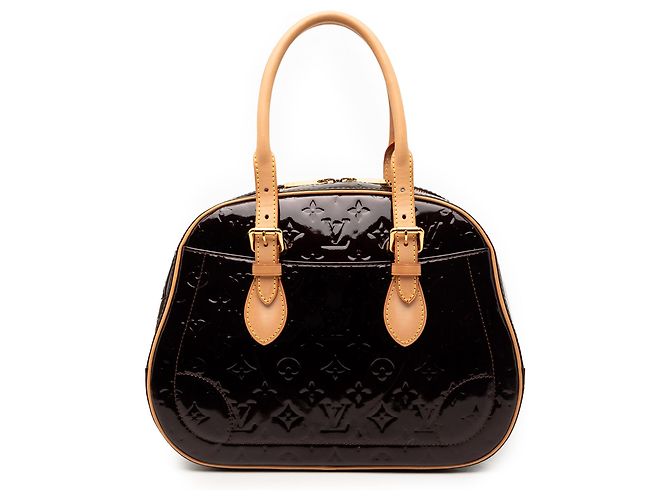 Louis Vuitton Bolsa Summit Drive em Vernis Monogram Roxo