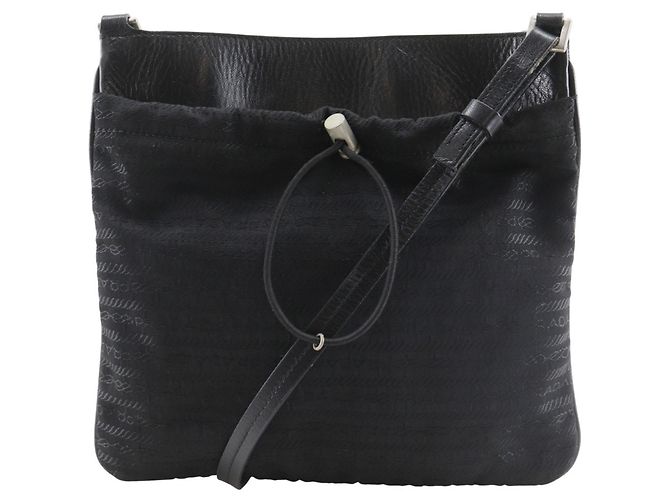 Bolsa de Ombro Pochette Preta Prada Preto