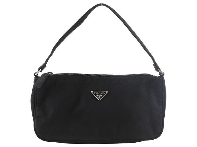 Bolso de nylon negro Prada