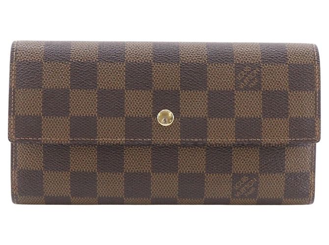 Portafoglio Internazionale Lungo Louis Vuitton Marrone