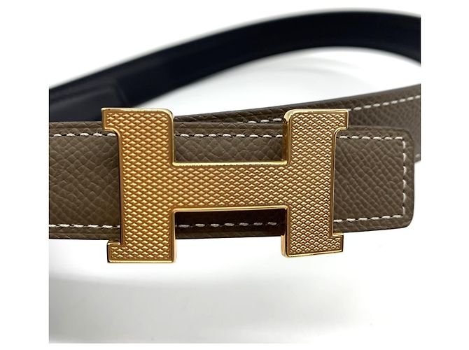 Hermès Constance Mini H-Gürtel Schwarz