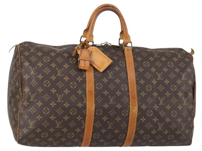 Louis Vuitton Keepall Monogram Canvas 55 Marron