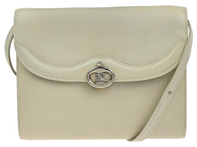 Edge Céline Celine Vintage Leather Weiß