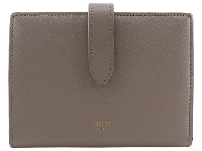 Céline Celine Medium Strap Wallet Grey
