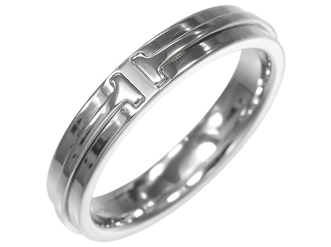 Anello stretto Tiffany & Co. in oro bianco 18K Argento