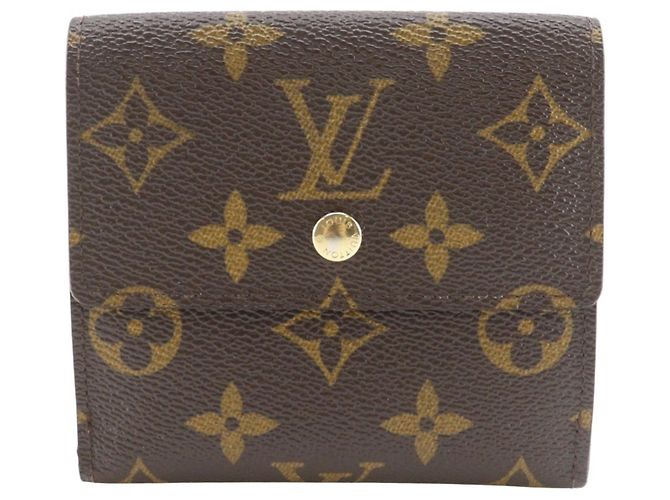 Louis Vuitton Monogram Bi-fold Wallet Brown