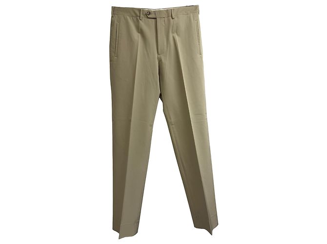 Prada gerade geschnittene Hose aus beigem Polyester