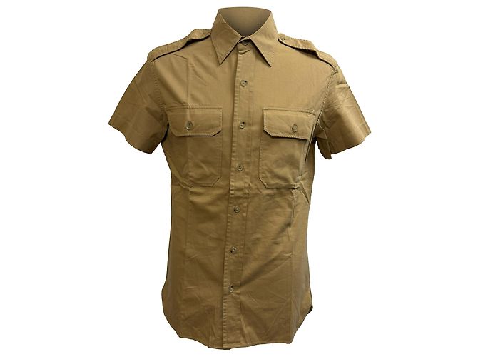 Camisa tática Ralph Lauren Purple Label em algodão marrom Vermelho