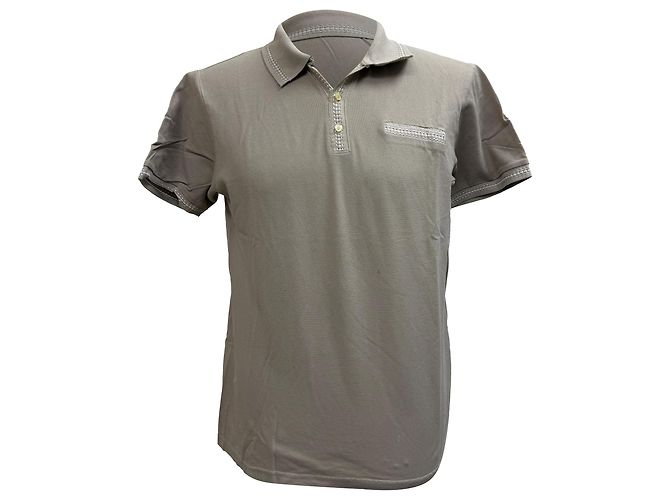 Polo de manga curta Etro em algodão cinza