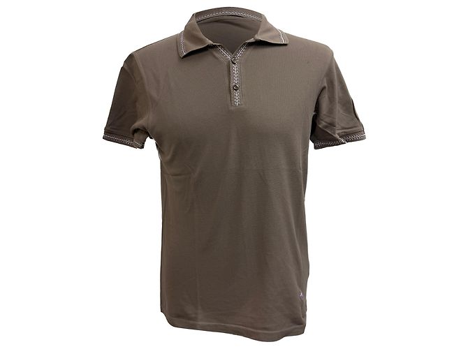 Polo de manga curta Etro em algodão marrom Vermelho
