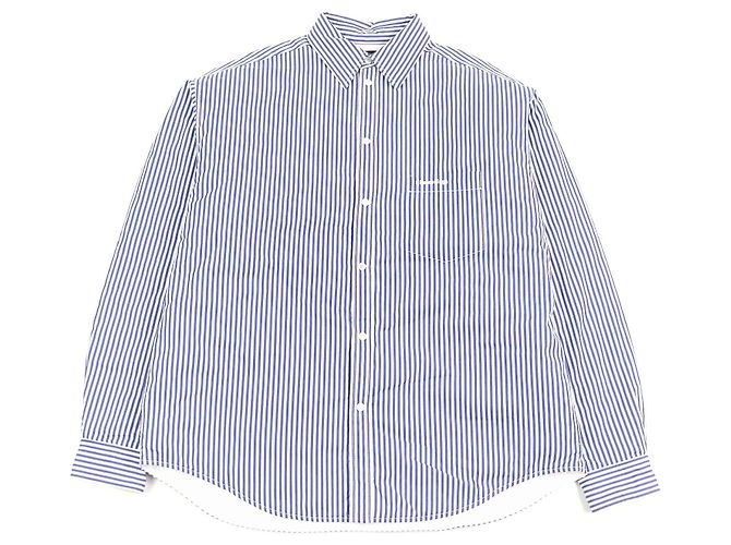 Everyday Camisa de flanela oversized acolchoada Balenciaga Branco Azul