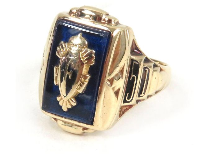 Autre Marque Jostens 10K Ring Golden