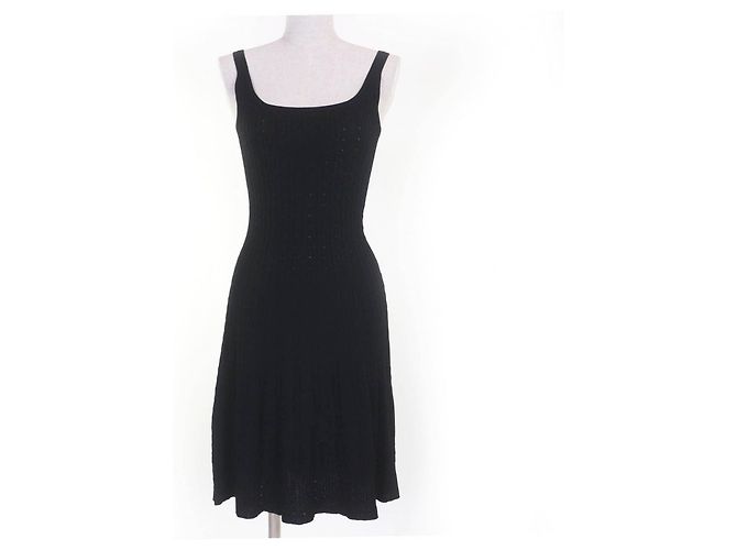 Prada Strickkleid aus Rayon Schwarz
