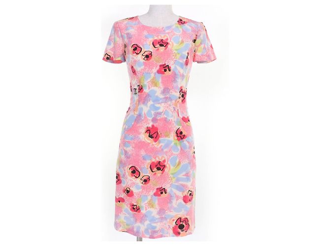 Timeless Vestido con patrón COCO de Chanel Multicolor