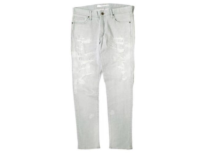 Autre Marque PANTALONES DE DENIM ELÁSTICO TAPERED BOYFRIEND de Algodón Castaño