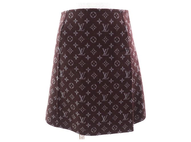Saia Mini Monograma Louis Vuitton Marrom