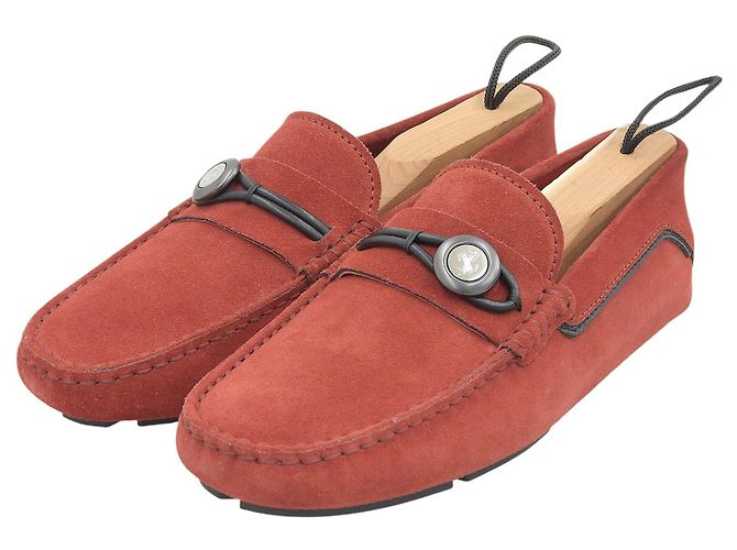 Mocassins en daim Tod's Ferrari Rouge