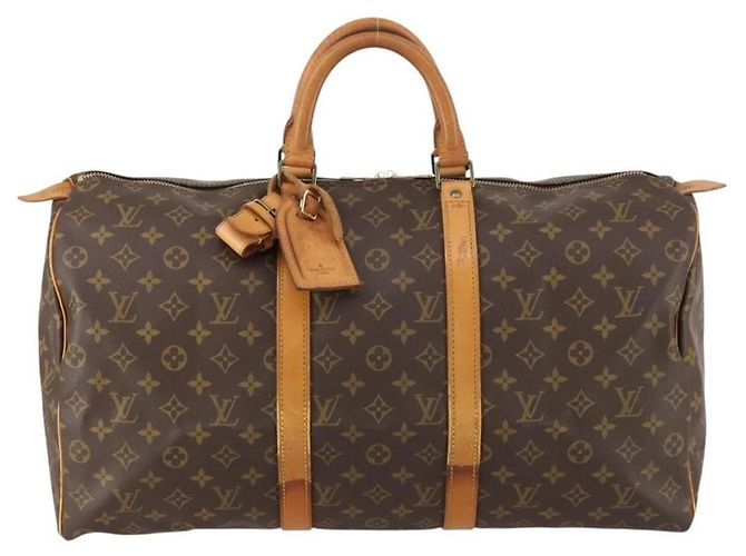 Louis Vuitton Keepall Bag Monogram Canvas 50 Brown