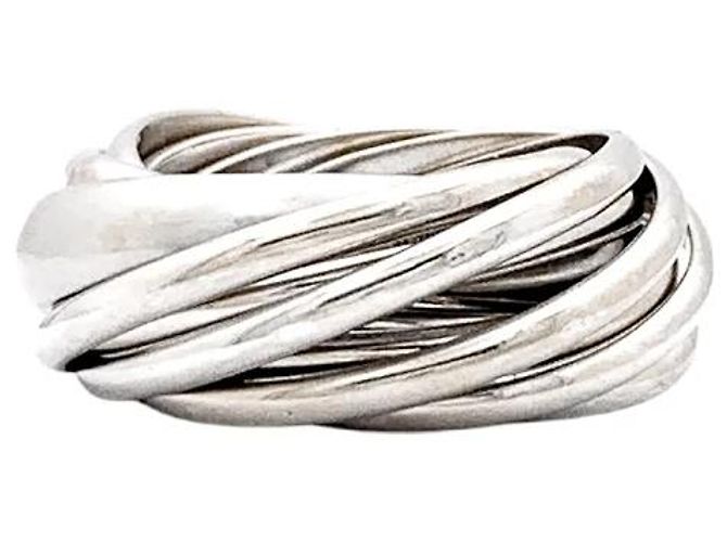 Anel Pomellato, "Mil Círculos", ouro branco.