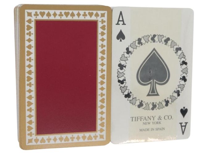 Autre Marque TIFFANY&Co. Playing Cards 2 Set Blue Red Auth LNZ444V