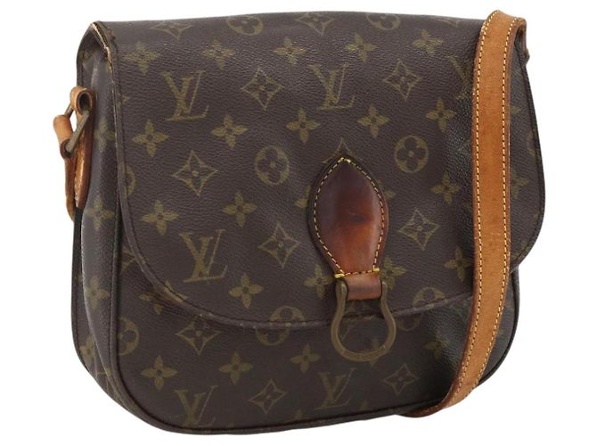 LOUIS VUITTON Bolsa de Ombro Monogram Saint Cloud GM M51242 LV Auth ka2858 Monograma