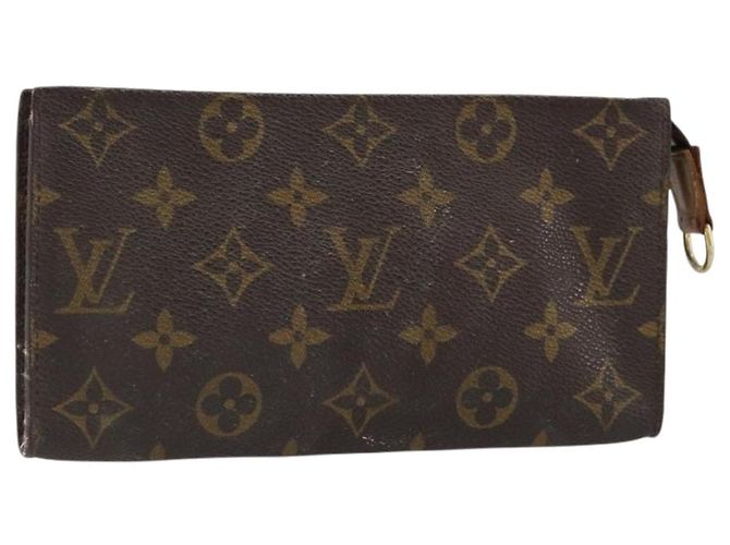 LOUIS VUITTON Monedero Accesorio Monogram Bucket GM LV Auth th6620 Monograma
