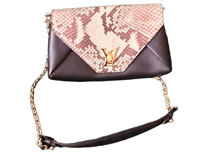 Borsa a mano Louis Vuitton in pelle nera Nero