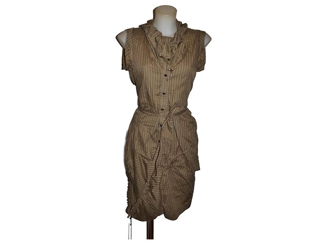 Vestido Karen Millen de algodón marrón talla 38 IT Castaño