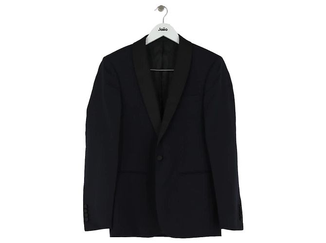 Sandro Navy wool jacket Navy blue
