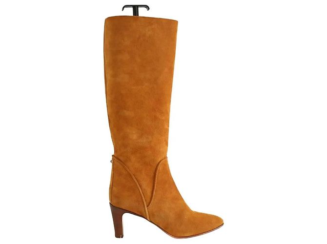 Chloé Botas de camurça camel Camelo