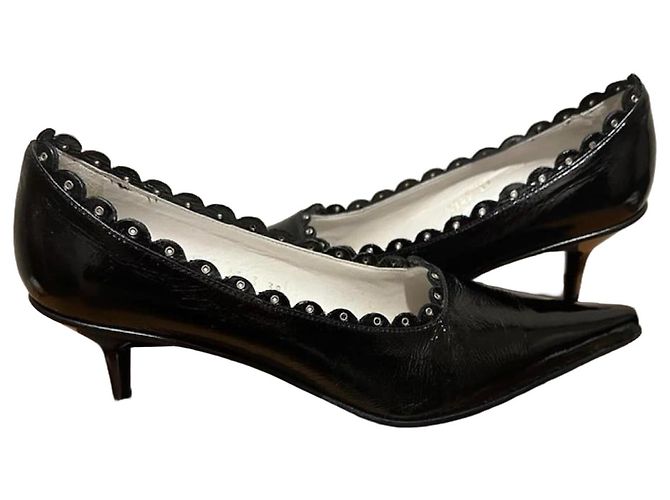 Autre Marque Schwarze Lackleder-Pumps