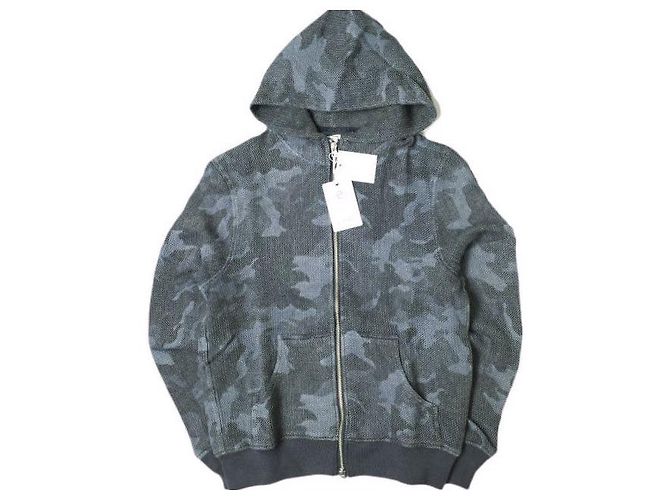 Autre Marque SUDADERA DE ALGODÓN CON CREMALLERA HONEYCOMB Azul