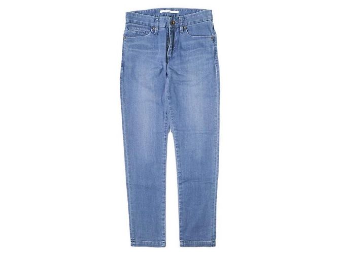 Autre Marque Calça de jeans denim stretch de algodão tapered Azul Azul marinho