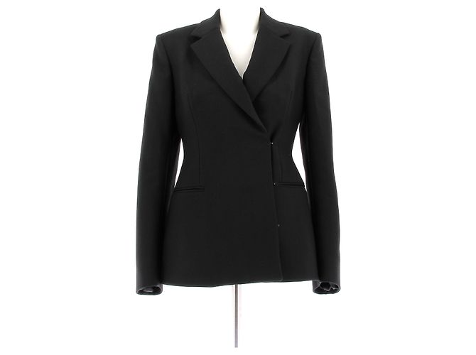 Alaïa Blazer en laine noire Black