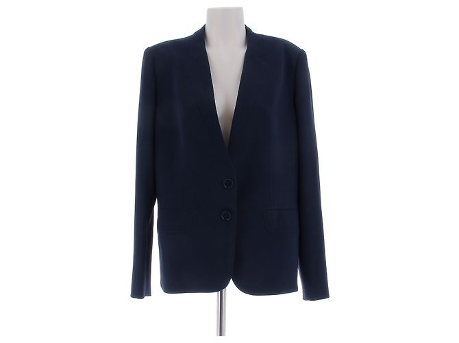 Hermès Blazer blu navy con spalline