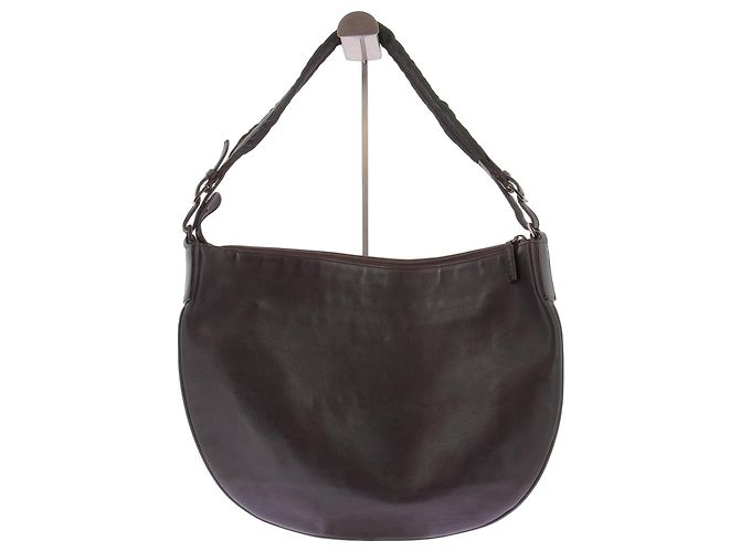 Gucci Bolsa de couro marrom escuro