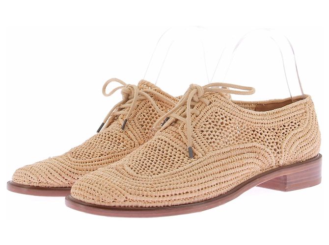 Autre Marque CLERGERIE Wicker Derbies Beige