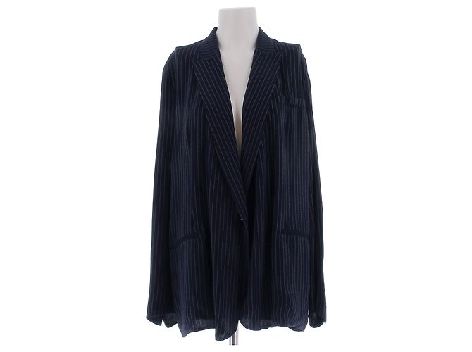 Hermès Blazer in seta blu navy