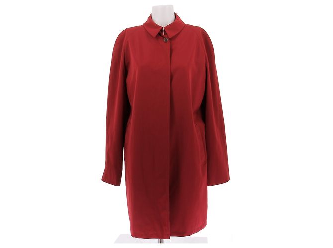 Burberry Trench rojo de lana Roja