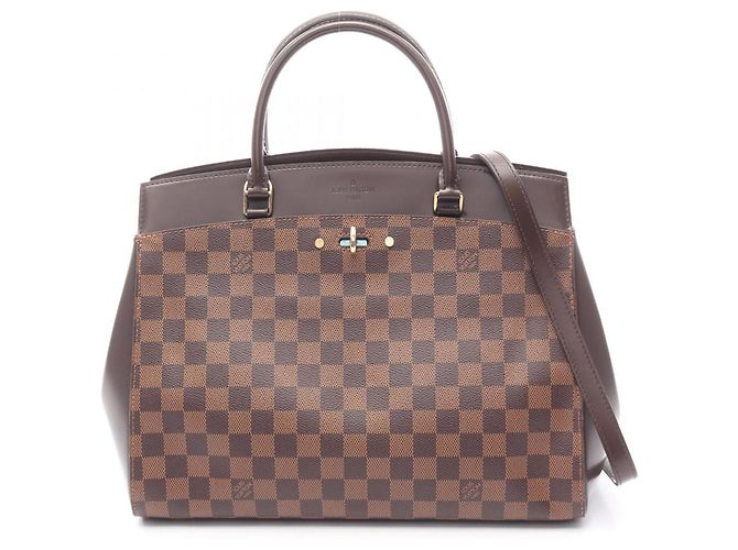 Borsa Rivoli MM Louis Vuitton Marrone Damier ebene
