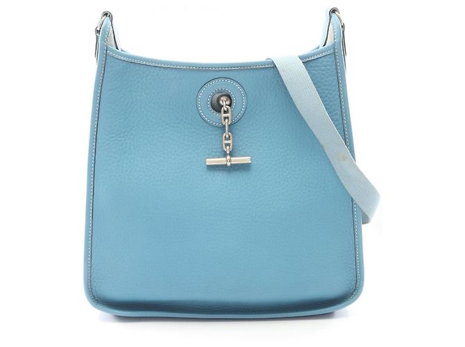 Hermès Borsa a spalla Hermes Vespa PM in pelle blu