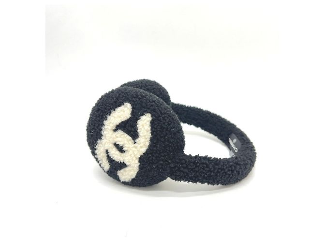 Scaldacollo bicolore Chanel Nero Bianco 