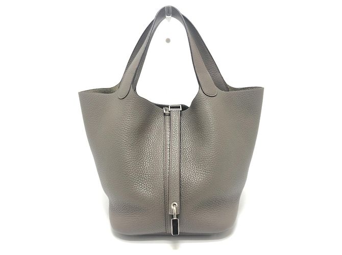Borsa Hermès Picotin Lock MM Marrone