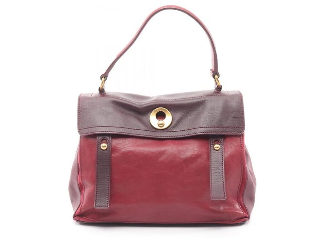 Bolsa Muse Two da Yves Saint Laurent Vermelho Bordeaux 